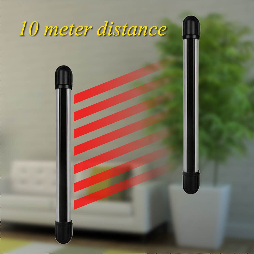 433MHz Wireless Outdoor Waterproof Infrared Beam Detector, Wireless / Wired detector. For Home Burglar GSM Alarm System: M10