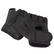 Guantes de medio dedo para gimnasio deportivos Good -negro M