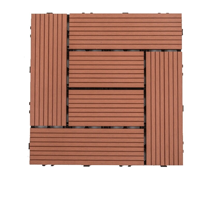 1Pcs 30mm * 300mm Interlocking floor tile ecological plastic wood flooring anti-corrosion for bathroom patio garden DIY: Sample J