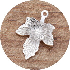 100pcs 12x15mm Brass Leaf Base Filigree Leaf Charms Pendant Setting DIY Accessories For Jewelry Making: Silver plated