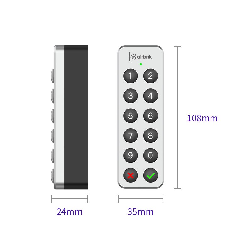 Smart Home Door Lock F101 Passwork Pad Password Recognition Device Door Access Control System For M500 M300 Smart Lock Airbnk