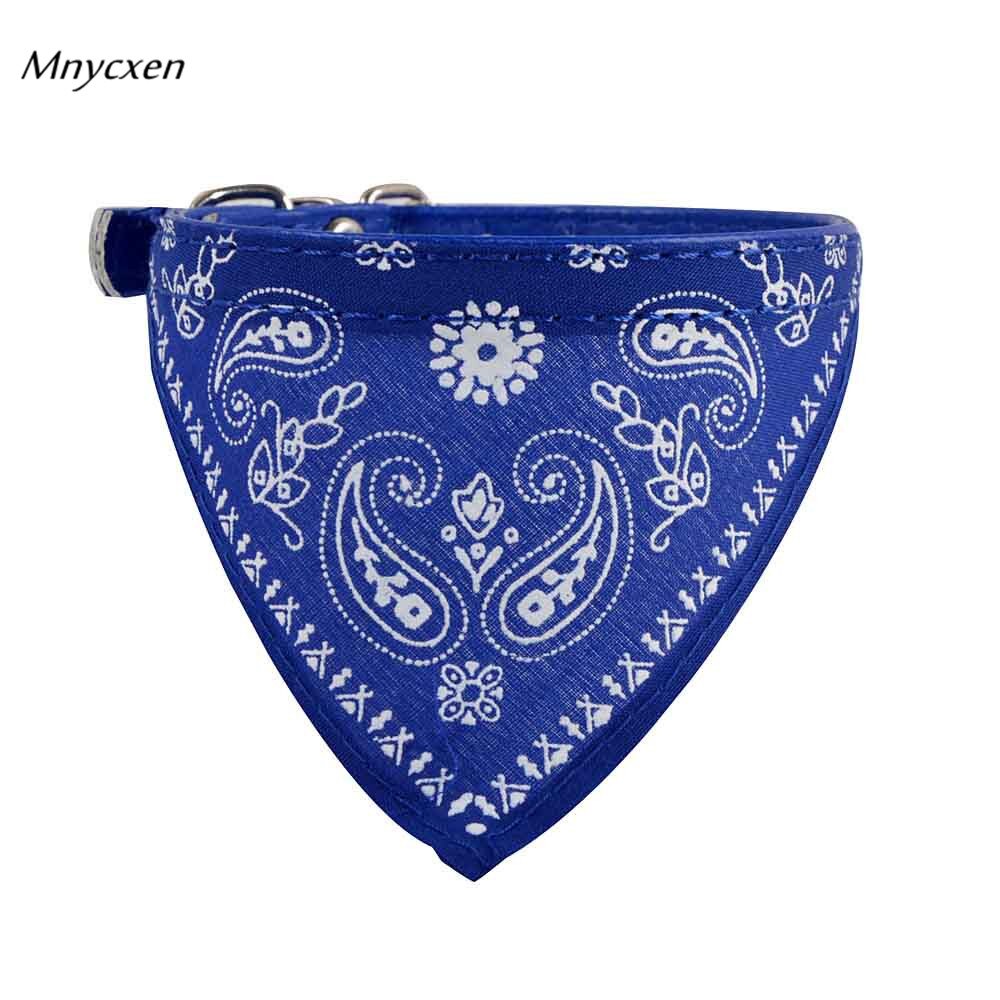 1 PC Verstelbare Pet Dog Puppy Cat Sjaal Bandana Kraag Halsdoek Halsband Hond Kraag Perro @ P: Blue