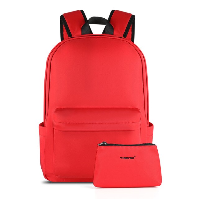 Tigernu Casual Light Weight Anti theft 15.6inch Laptop Backpack Men TPU Waterproof Travel School Backpack Bags 2022: Red with free bag