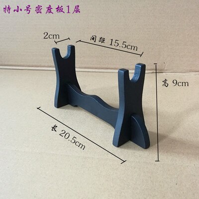 Protection rembourrée Japonesa samouraï épée Katana Wakizashi Tanto support support présentoir Acolchado de Tela cadre en bois 4 dessins: Mini 1 layer