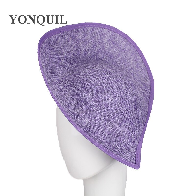 Lot de 30 cm grandes bases de fascinateur de mariage pour femmes, accessoires de coiffure à faire soi-même, chapeaux fascinateurs, couvre-chefs vintage, 5 pièces/lot: Violet clair