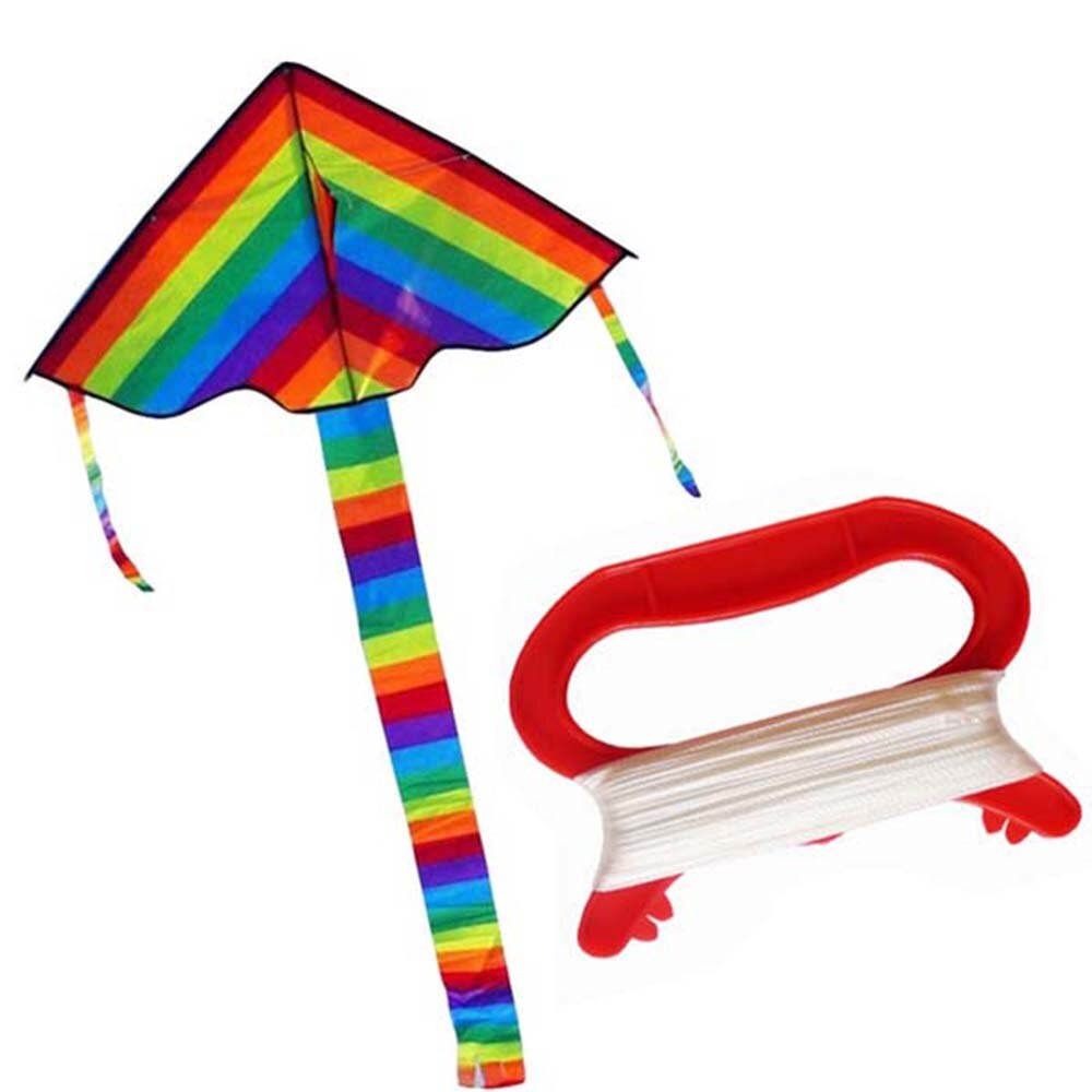 30/50/100m d rød form kite linje tynd tråd vikler håndtag udendørs bord børn drage til børn