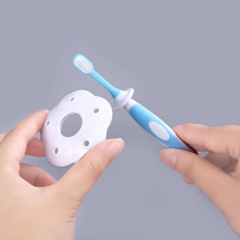 Baby toothbrushes Set Tongue Training Safety Cover Soft Healthy Infant Brushing Teeth