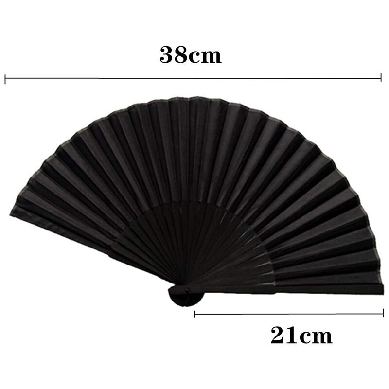 2 Stuks Bamboe Zijde Vouwen Fan Stof Fans Zwarte Hand Fan & 1 Set Broodrooster Automatische Ontbijt Thuis Broodrooster, us Plug