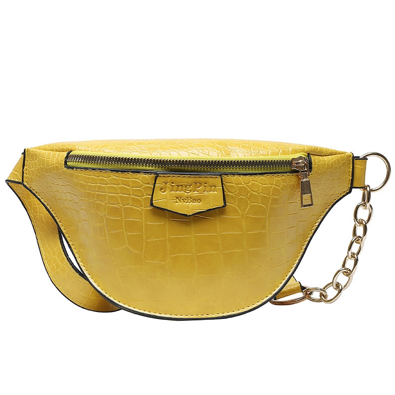 Fanny Pack femmes taille ceinture sac Crocodile motif Vintage taille sacs femme Bum pochette téléphone en cuir poitrine sac ZY889