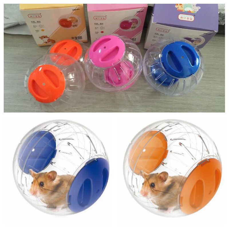 Bola de cristal de para correr, juguete para mascotas de 12CM, suministros para mascotas, casa de plástico para hámster, bolas pequeñas para correr, juguetes bonitos