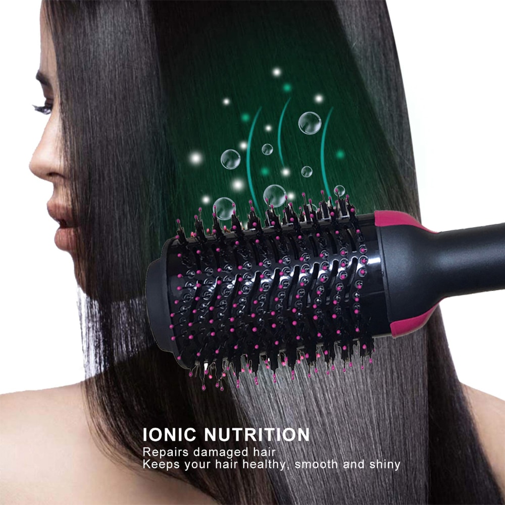 Straight Hair Comb Salon Hair Styling Tools Hair Straightener Comb Air Comb Hair Styler Blow Dryer 2 In 1 Blower Hairbrush