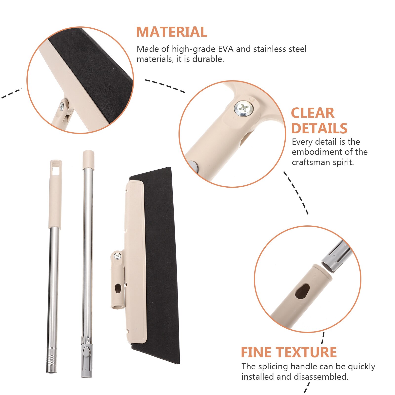 Wiper Floor Cleaner Window Wiper Portable Floor Wiper Cleaning Wiper for Home Bathroom Indoor Office