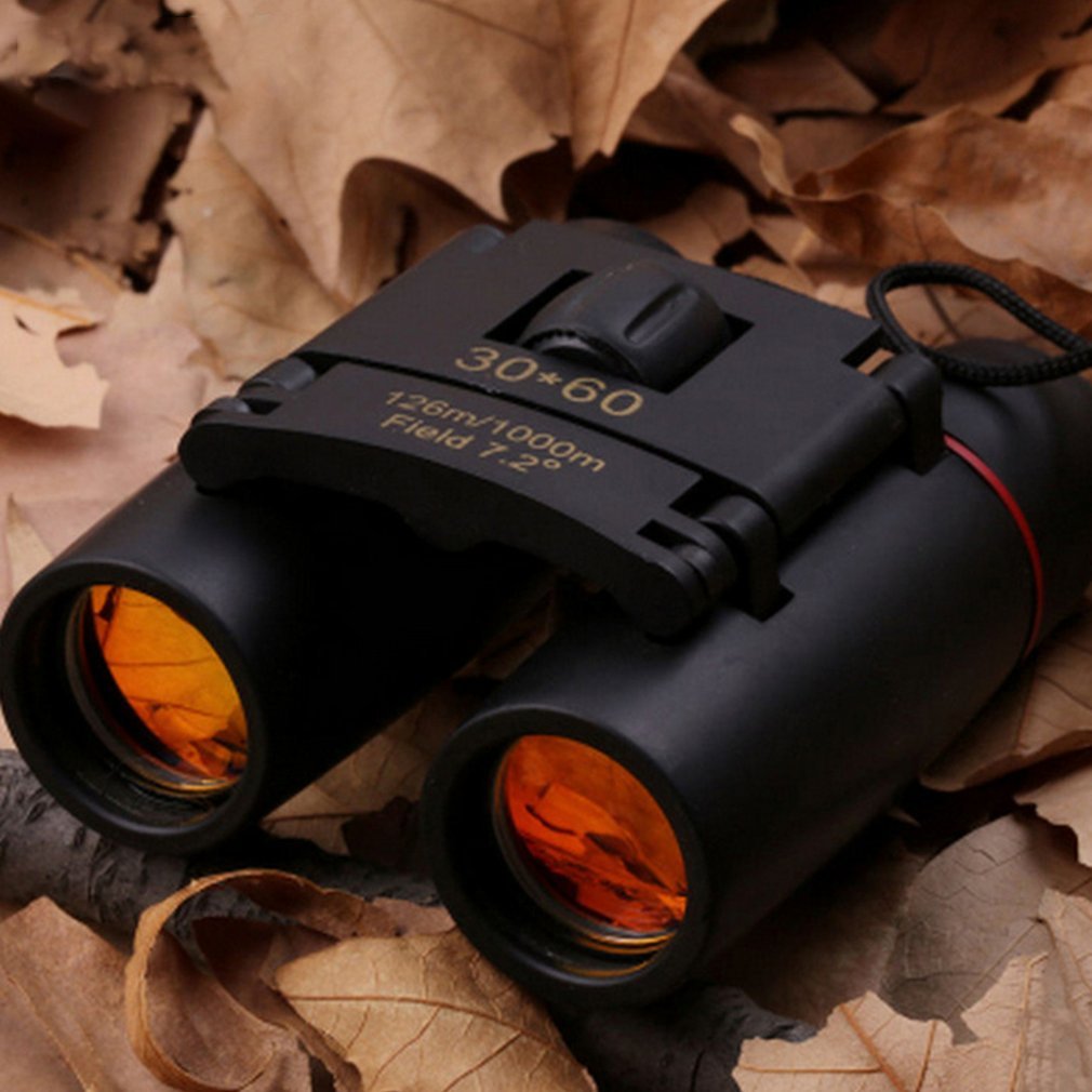 30X60 Portable Size Adult Telescope Black Double Tube Large Eyepiece High Power Hd Outdoor Black Adult Telescope