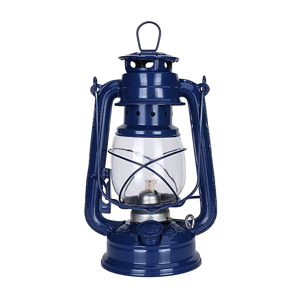 Lámpara de queroseno clásica Retro de 25cm, linternas de queroseno de LED regulable de 6 colores, luces portátiles de mecha, lámpara de aceite de Adorno: 04