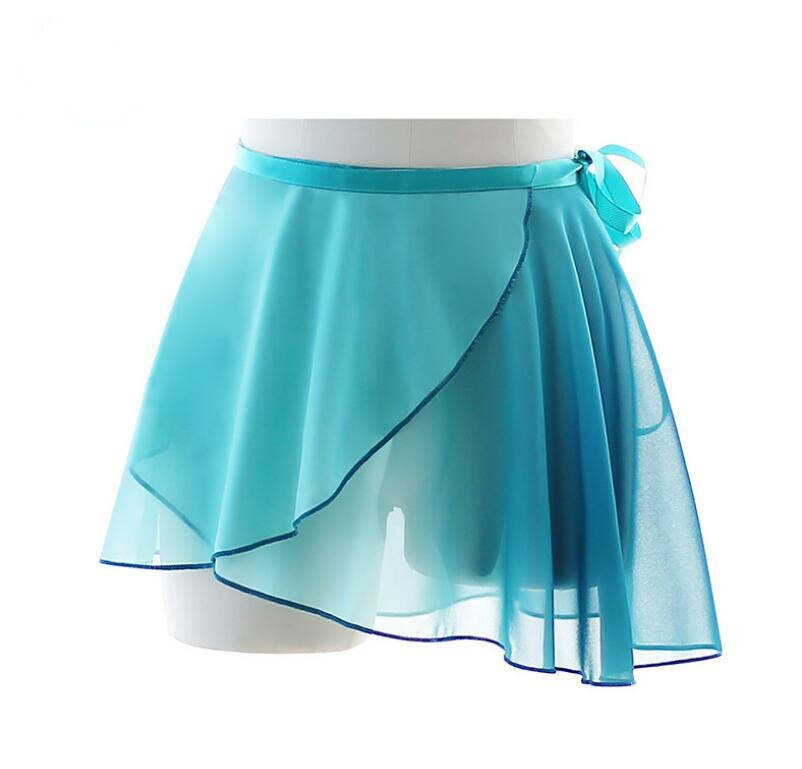 Faldas cortas de gasa para Ballet para mujer y niña, Ropa de baile ligera suave, falda de Ballet de Color contrastante negro-rojo: Dark Green