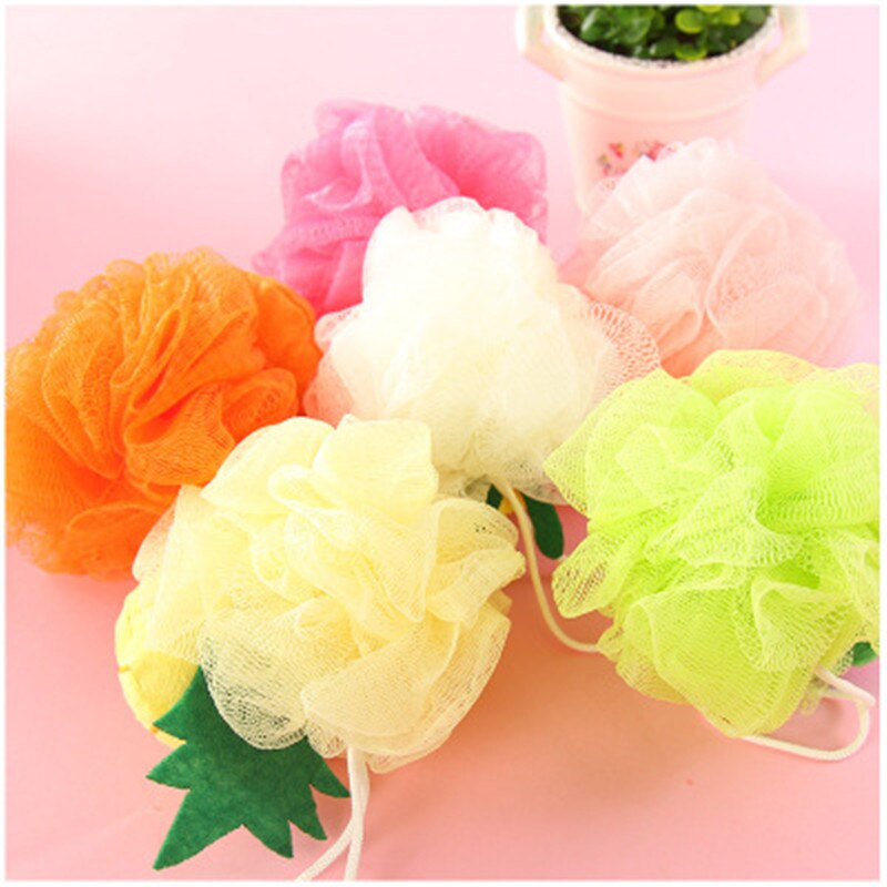 Cepillo para baño de bebé de algodón de dibujos animados suave esponja de baño de bebé en polvo Puff lindos niños recién nacidos producto de ducha infantil frotando bolas de toalla