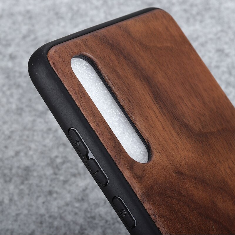 100% Natural Green Bamboo Wooden Hard Phone Cover For Huawei P30 Pro / P30 P40 Real Walnut Rosewood Cherry Wood Skin Cases