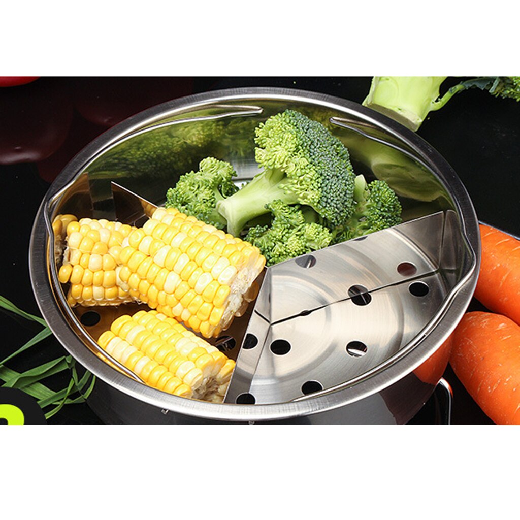Stainless Steamer Stock Pot Sauce Pan Insert Pasta Vegetable Strainer