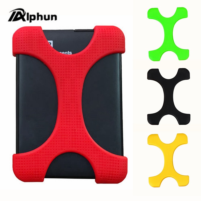 Alphun 2.5&quot; Portable External Hard Disk Drive Bag Carry Case Cover Silicon Rubber Case for WD,Sony 2.5 Inch Portable Hard Drive