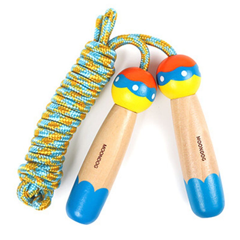 Kids Jump Ropes Wood Handle Sport Bodybuilding Fitness Lovely Cartoon Skipping Ropes Crossfit Fitness Equipment