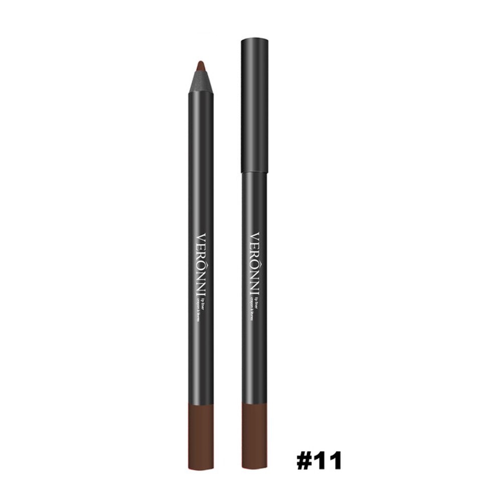 FRESHME Multi-functional Lipliner Pencil Long Lasting Waterproof Lip Cosmetic Makeup Colorful Lip Liner Pens Set: 11