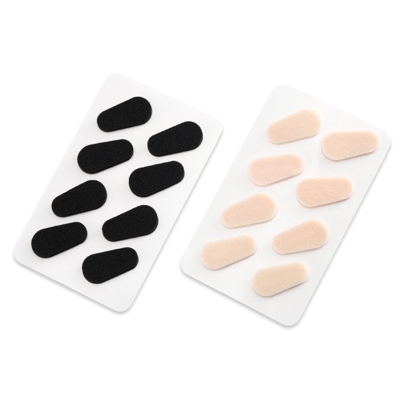 Plaquettes nasales en mousse souple autocollante, pour lunettes, antidérapantes, sans maquillage, 40 pièces, Jy06 21