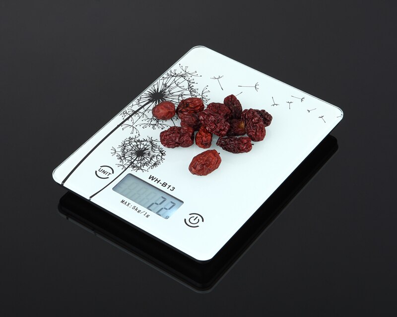 Vedenpitävä digitaalinen keittiövaaka paino grammaa ja , 5kg/11lb unssia keittiövaaka leivontaan, karkaistu lasitaso