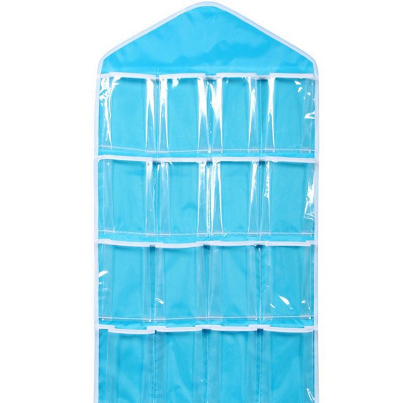 Transparent Storage Bag Wall Hanging Organizer Closet Kindergarten Locker Pocket Clothes Cabinet Bag Multifunction Wardrobe Stor