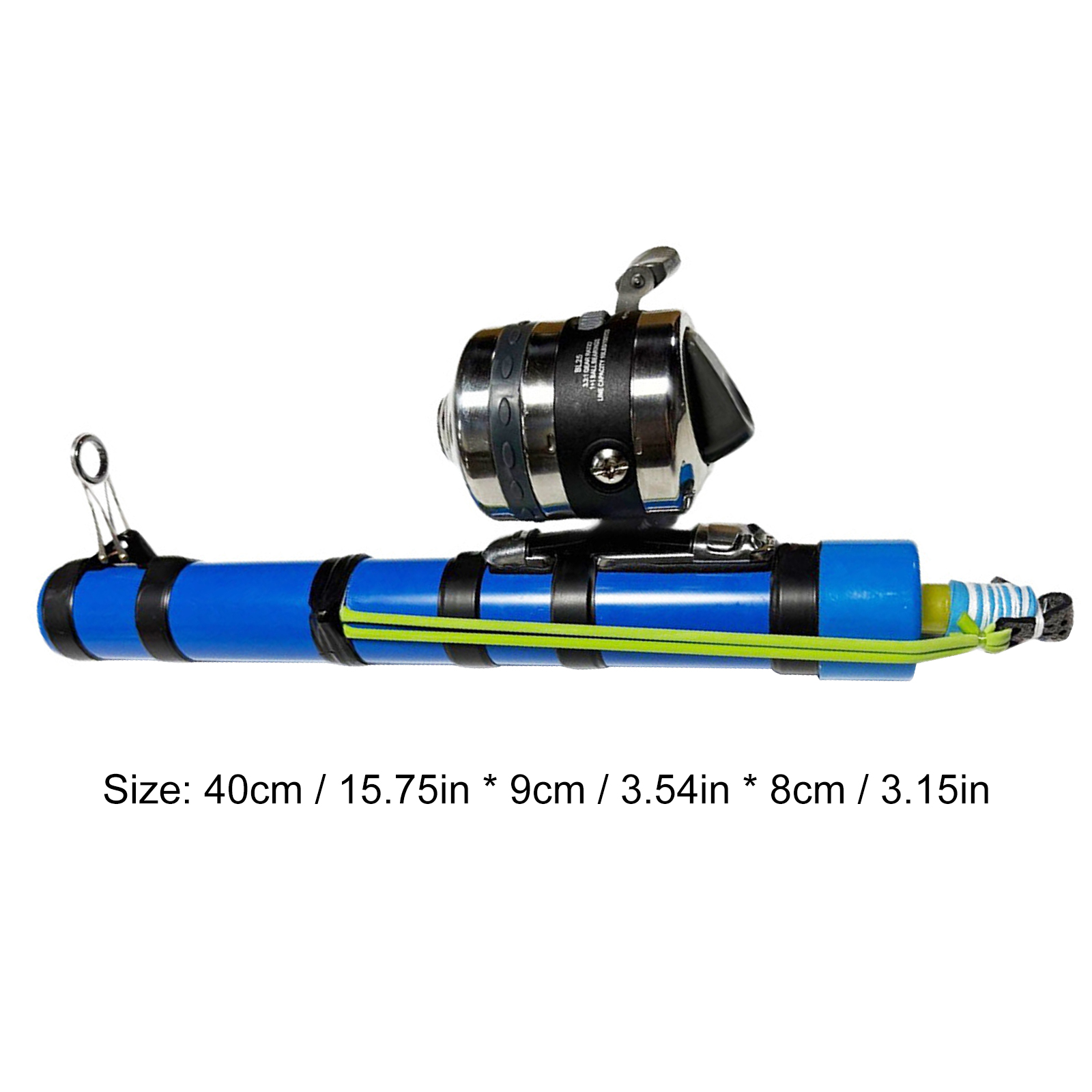 Lure Launcher Fishings Tool Reusable Compact Fishing Rod Holder Fish Bait Launching Equipment for Bass Trout Catfish Saltwater: Blue