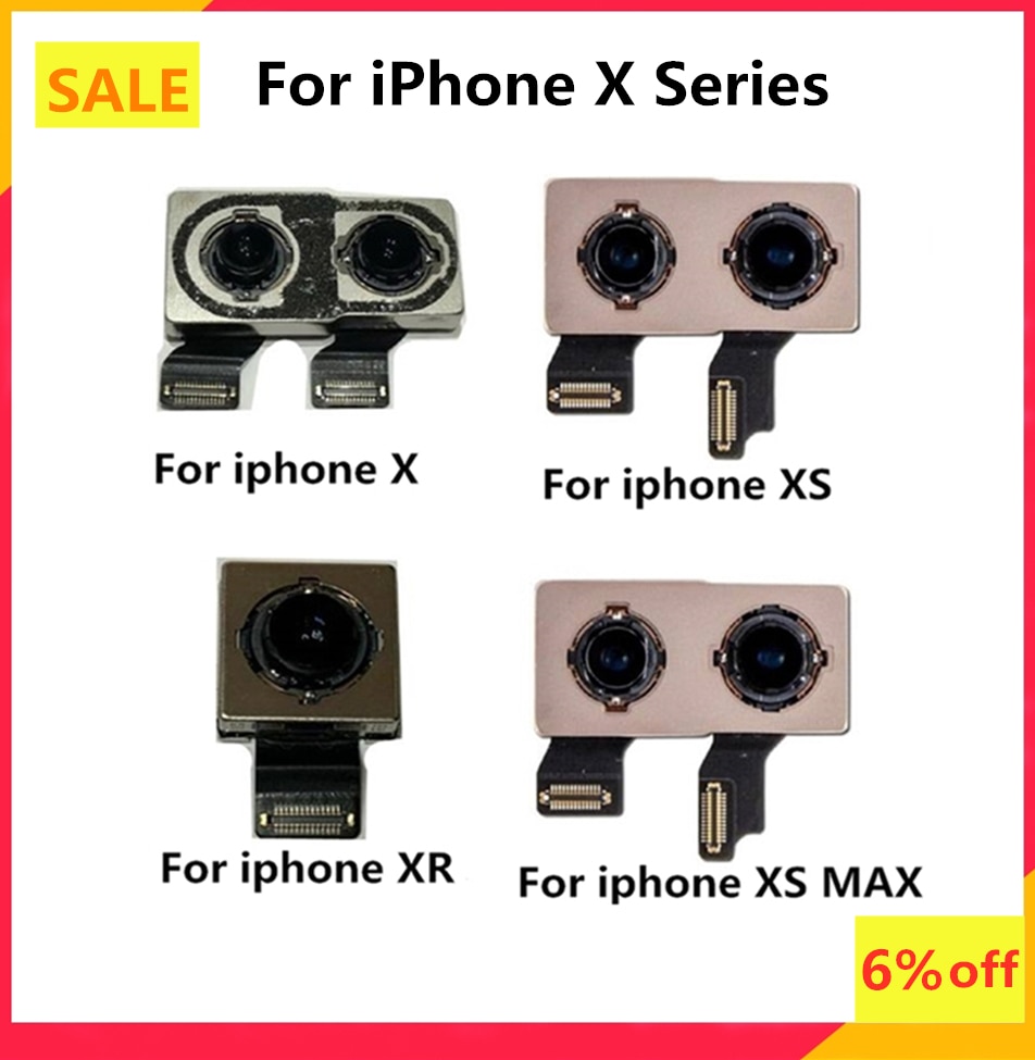 iPhone Rear Camera - Replacement Back Sensor Flex Cable for iPhone X, XR, XS, 11, 8, 7, 6S, 6 Plus, SE