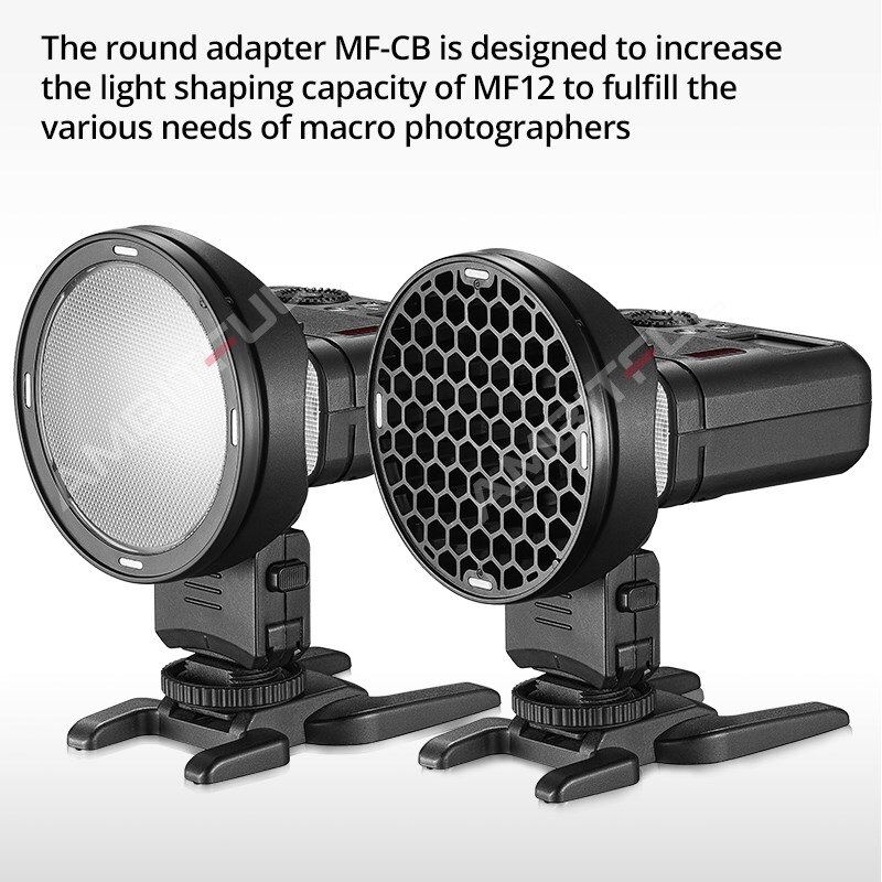 Godox MF-CB Ring Adapter for Godox MF12 MF12-K2 Macro Flash,Match Godox AK-R1