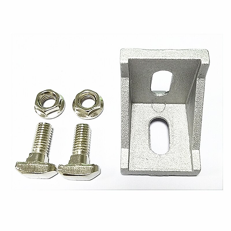 M5 m 6 m 8 koolstof roestvrij staal bout type t-moer bevestigingsschroef koppeling bout dag connector flens zeskantmoer voor aluminium profiel