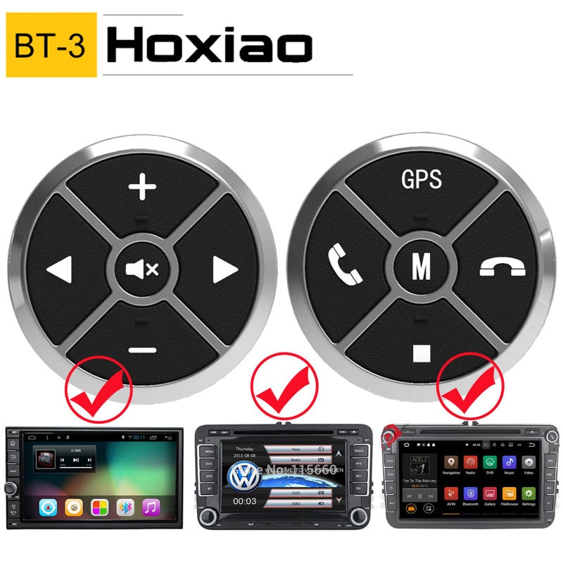 Hoxiao 10 Sleutel Auto Stuurwiel Afstandsbediening Controller Muziek Draadloze Dvd Gps Universele Auto Radio Afstandsbediening Knoppen
