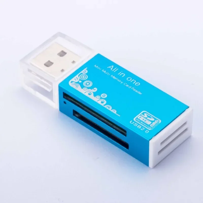Adaptador de lector de tarjetas Micro SD 4 en 1, divisor USB SDHC, USB SD, T-Flash, M2, MS Duo, USB 2,0, adaptador de lectores de tarjetas de memoria de 4 ranuras