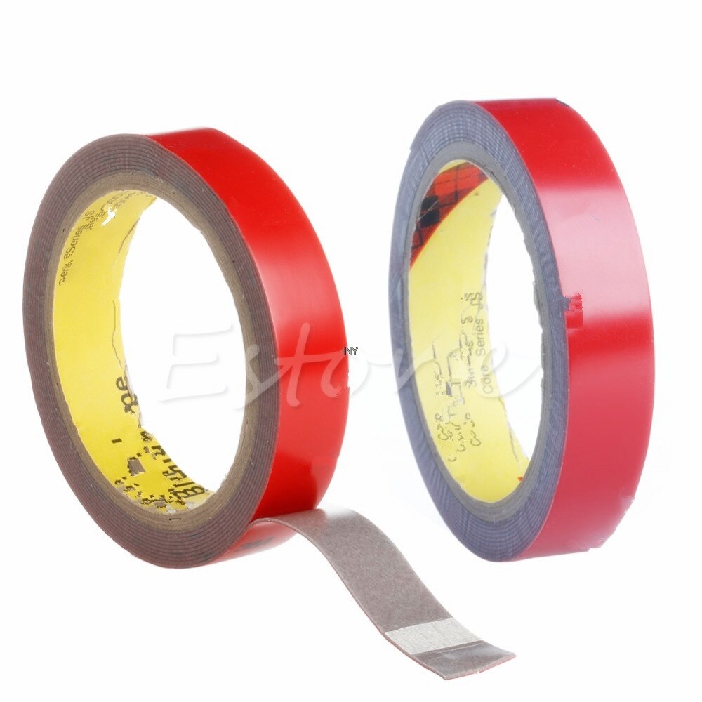 0.6/1/2CM 3M/Roll Automotive Double Sided Attachment Tape Car Auto Truck Van INY