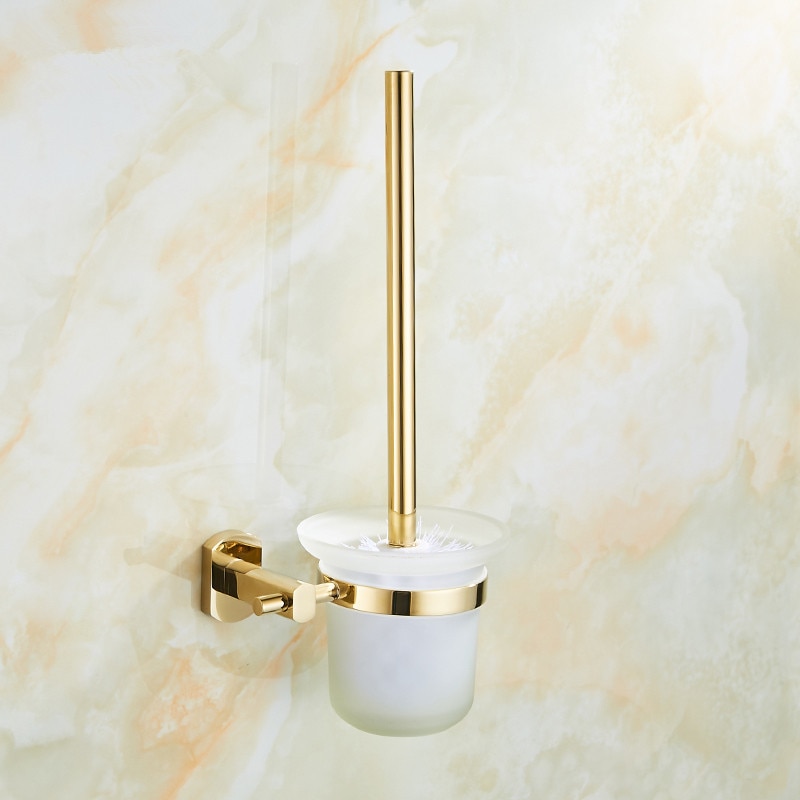 Bathroom Accessories Set Brass Gold Towel Rack Toilet Brush Holder Corner Shelf Paper Holder Soap Dish Hooks Bath Hardware Sets