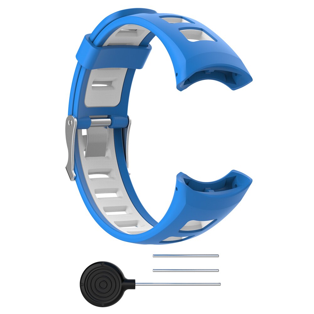 Bracelet de montre universel en Silicone pour SUUNTO Quest M1 M2 M4 M5 série M, bracelet de montre intelligente, accessoires, directe: Blue