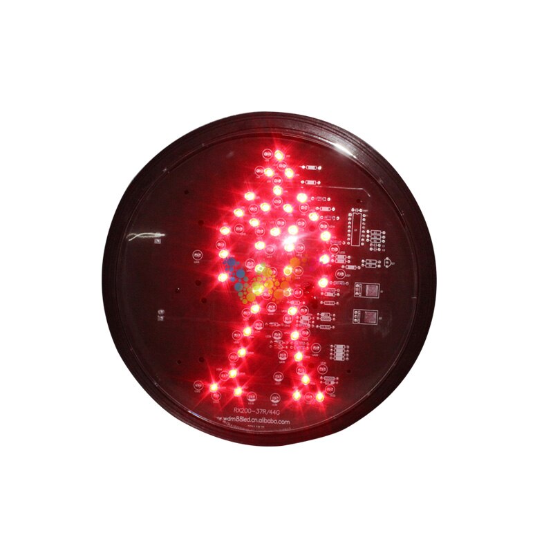 DC12V red pedestrain 200mm led traffic light lampwick
