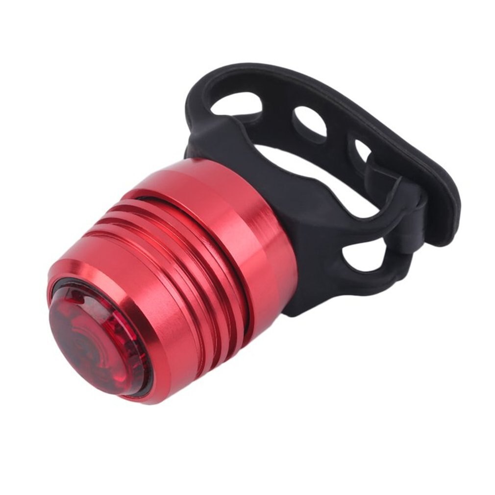 USB Rechargeable 3-Mode Bike Tail Lamp Bike Bicycle Tail Rear Warning Red Light Lamp Aluminum alloy+ Silicone: 2