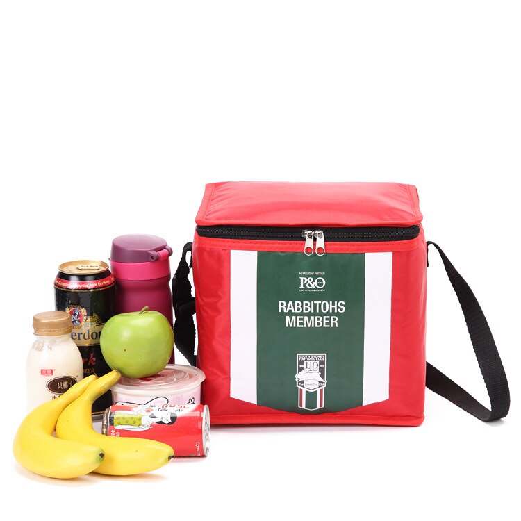 branded thermal cooler bags lunch insulated cool shoulder bags ice pack thermo picnic box food fresh vehicle insulation bags 9L