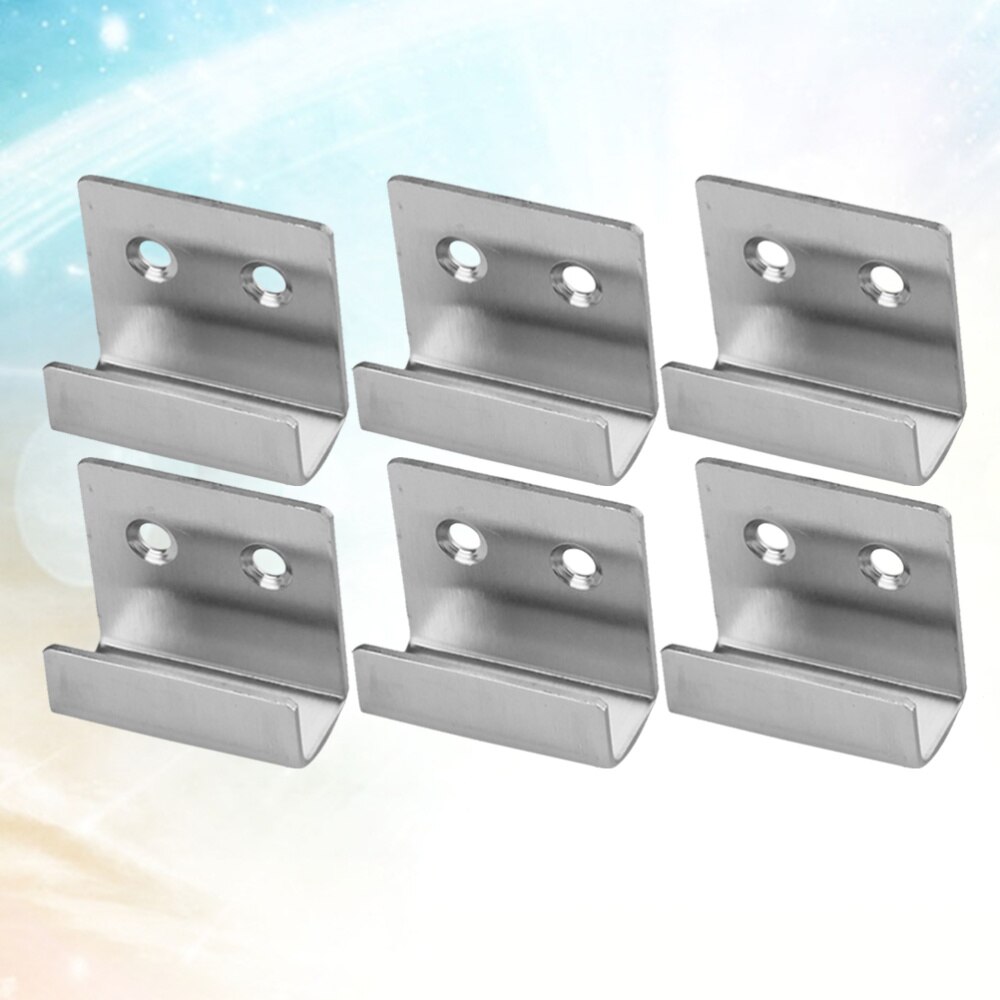6 PCS Hanging Picture Painting Mirror Hooks Stainless Steel Interlocking Hangers Photo Frame Hooks with 12 Screws and 12 Sticks