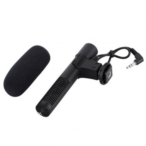 MIC-01 Stereo Camcorder Microphone for Nikon Canon DSLR Camera Computer PC Mobile Phone Microphone for Xiaomi iphone 8 X Samsung: Default Title