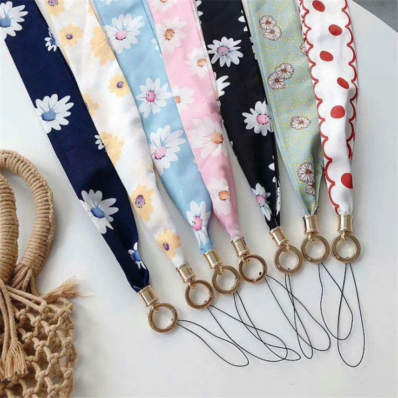 Lanière de foulard florale pour le cou de téléphon... Grandado — free download