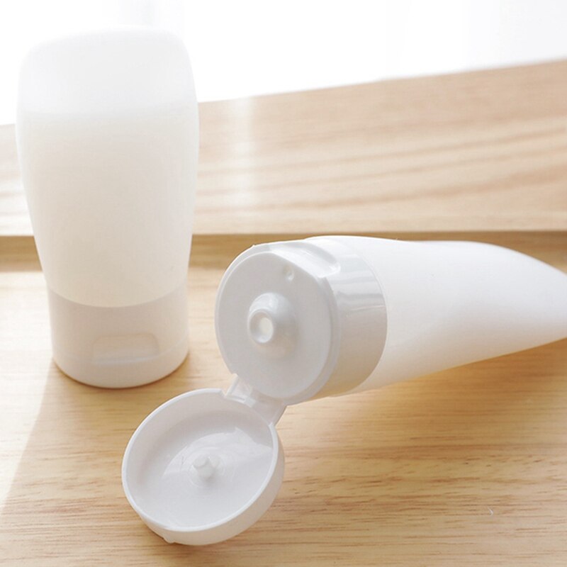 1pc 30/60/100ml bærbar plast genopfyldelig flaske tom rejseflaske til lotion shampoo kosmetiske squeezebeholdere