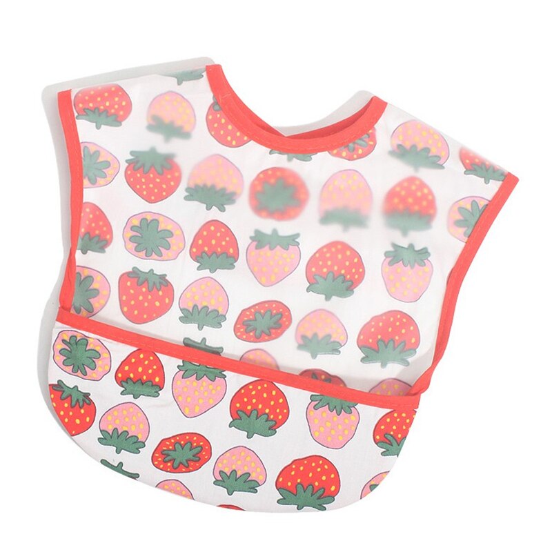 EVA Waterproof Baby Bibs Sleeveless Baby Boys Girls Bib Kids Fox Dinosaur Cactus Baby Feeding Bibs with Pocket Child Apron Smock: 16