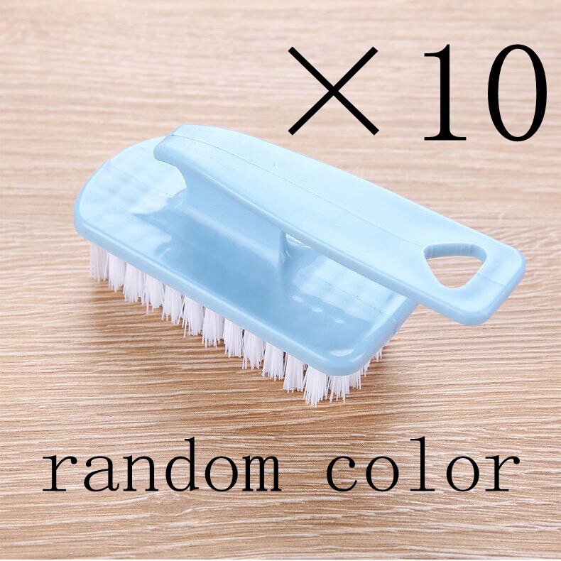 Cepillo de limpieza multiusos pequeño, cepillo de limpieza de crayones, frutas y verduras, olla de lavado para el hogar, zapatos de ropa: 10 pcs random color