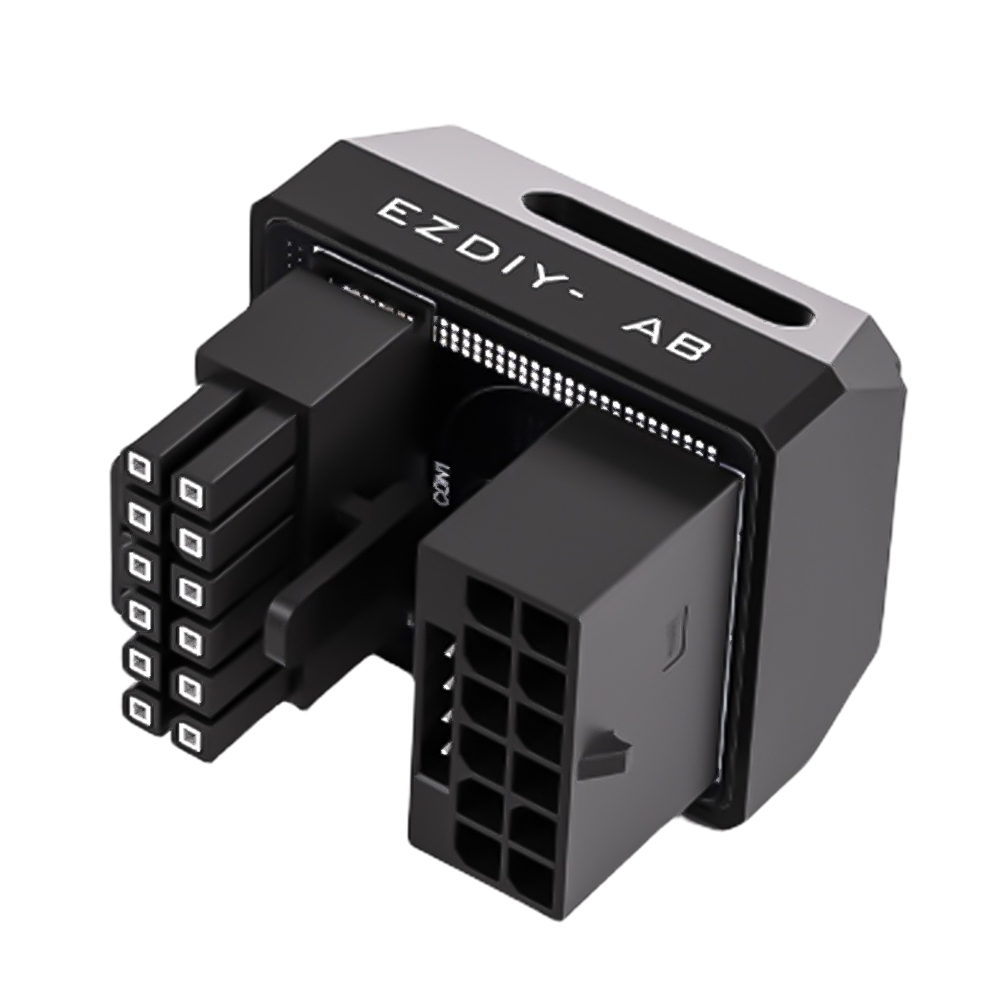 12VHPWR 180 Degree Angled Adapter 600W 16 Pin GPU Power Connector Pcie 5.0 Power Adapter for 12+4pin RTX 3090Ti 4070Ti 4080 4090: SKY BLUE / 1.2m