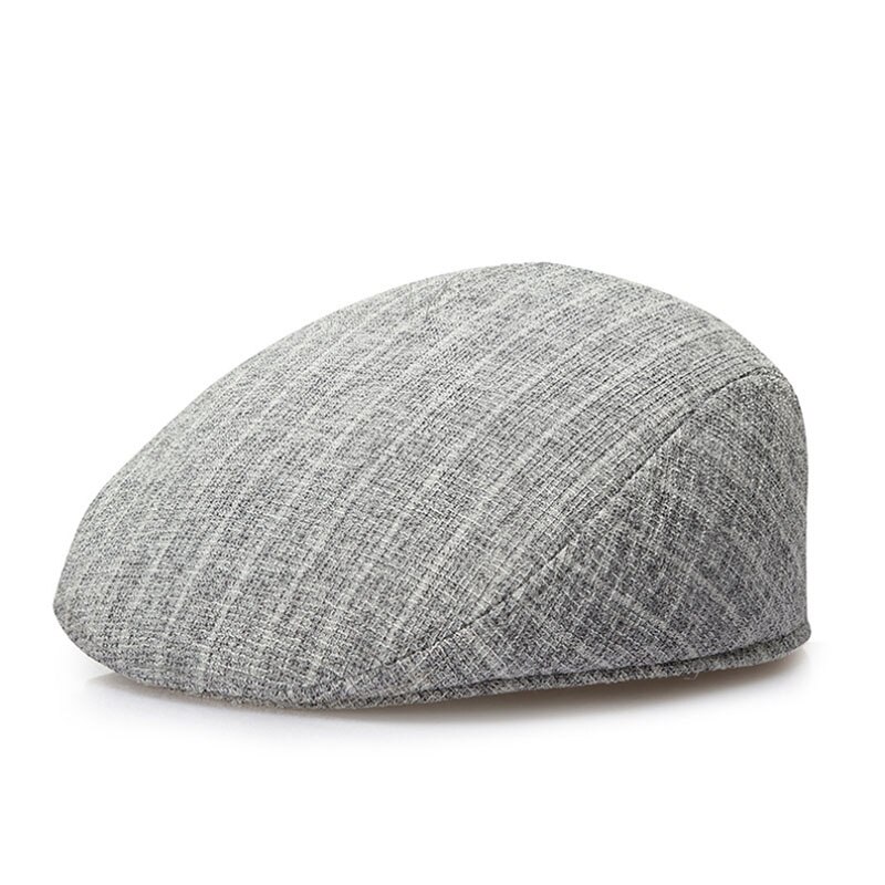 Summer beret men linen hat women autumn and winter berets comfortable boinas breathable mesh cap sunbonnet toca