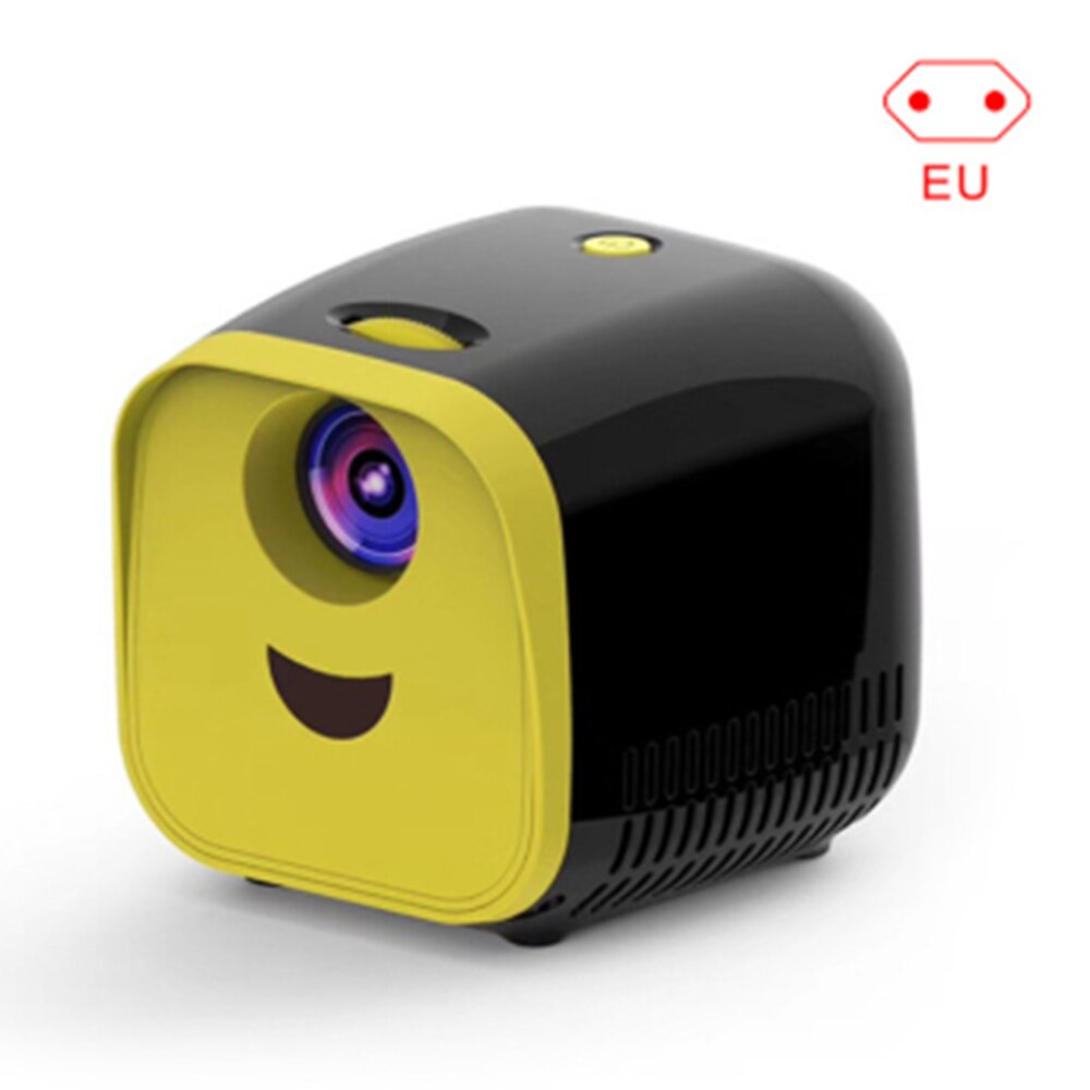 Tiny Draagbare L1 Projector Ondersteunt 1080P Full Hd Movie Afspelen 1000 Lumens Home Entertainment Theater Thuis Draagbare: Black EU Plug
