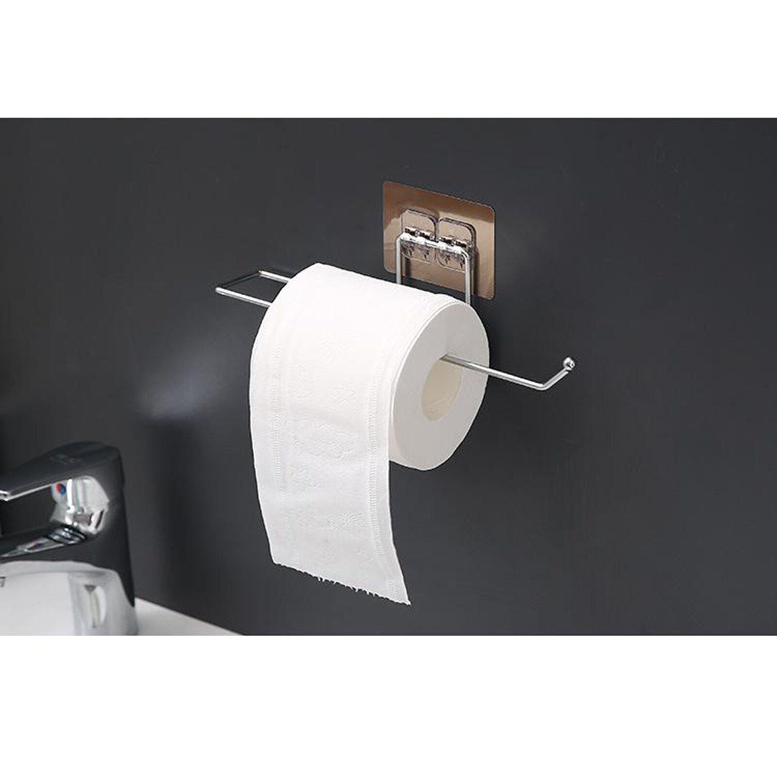 Toiletpapier Handdoekhouder Rvs Zelfklevende Geen Boren Garage